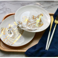 Modern Porcelain Round Dinner Plate